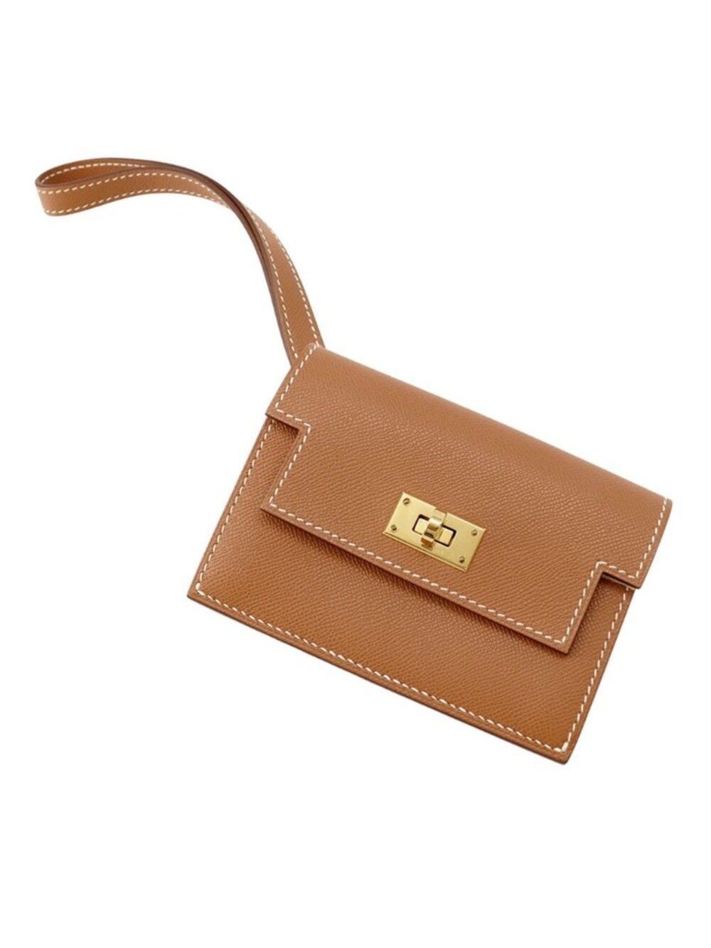 Hermes Coin Purse Kelly Pocket Slim Gold Epsom Wallet